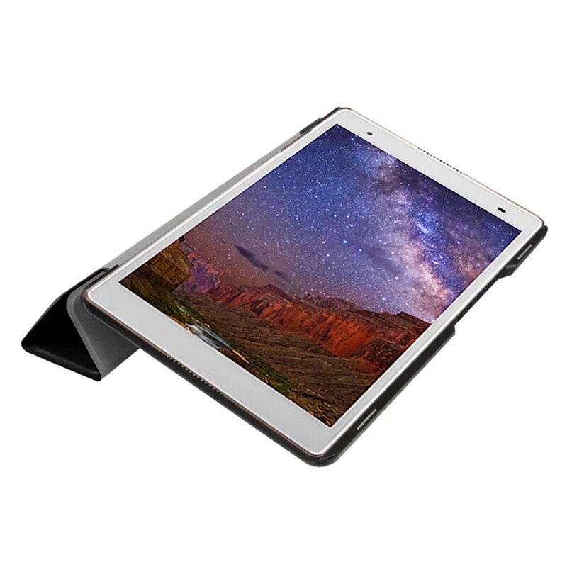 Slim Magnetische Folding Pu Case Voor Lenovo Tab4 Tab 4 8 Plus TB-8704x TB-8704F Tablet Cover Voor Tab 4 8 Plus Case + Film Pen