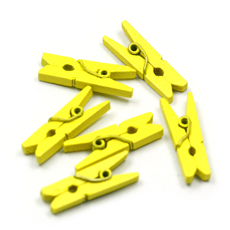 20 pçs mini clipes de madeira coloridos para clipes de foto papel de estouro pino peg decoração de artesanato clipes estacas decoração de casamento
