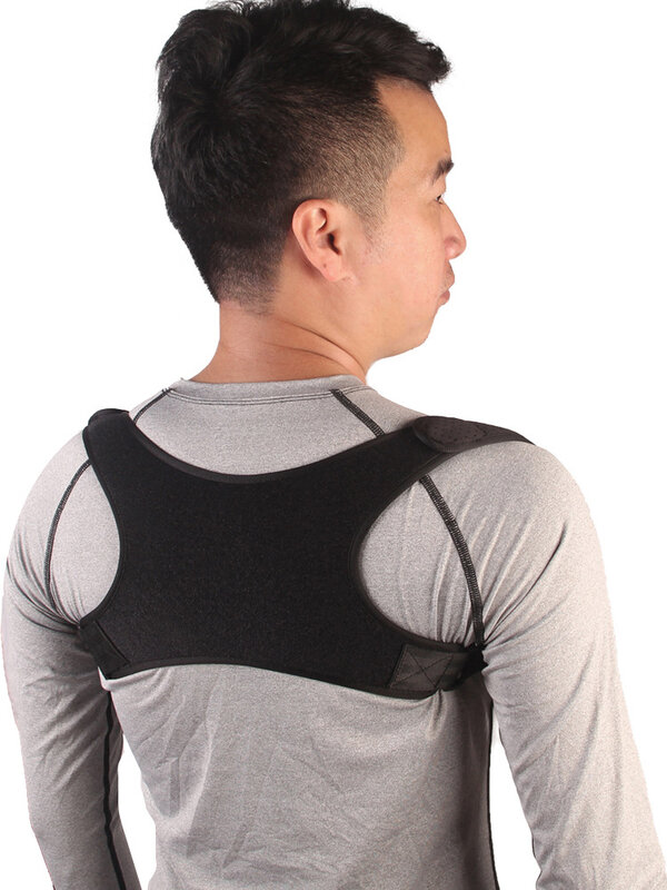 Ajustável para trás postura corrector cinto anti-kyphosis ajuste da correia em pé sentado postura coluna traseira ombro lombar cinta