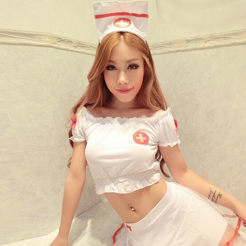 Pleated Skirt Cosplay Nurse Sexy Lingerie Uniforms Sexy Costumes Women Sex Products Sexy Underwear Role Play Erotic