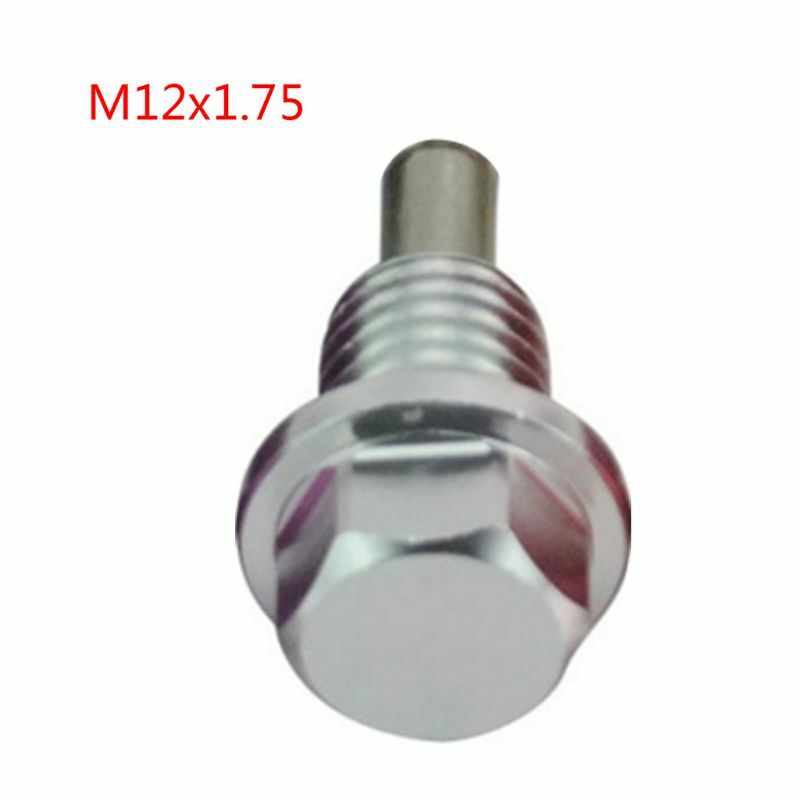 M12x1.5 M12x1.25 M14x1.5 Colokan Penguras Oli Magnetik Paduan Aluminium & Mur Penguras Oli (Tersedia Banyak Warna)