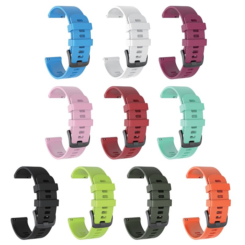 Horloge Band Strap Gedrukt Pin Geknikte Verstelbare Siliconen Horloge Bands Vervangende Accessoires Voor Amazfit Jeugd Verison