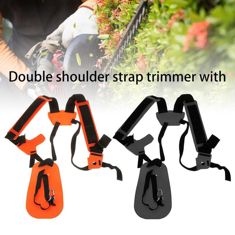 Adjustable Strimmer Double Breasted Shoulder Harness Strap For Brush Cutter Mower Trimmer Padded Belt Garden Protection Panel