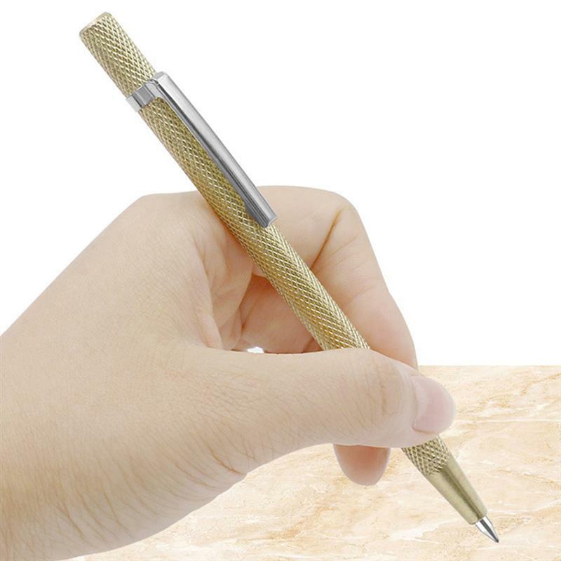 Diamentowy przecinak do szkła grawerowanie długopis metalowy Marker Carbide Scriber twarda maszyna do cięcia płytek napis nóż narzędzie do cięcia