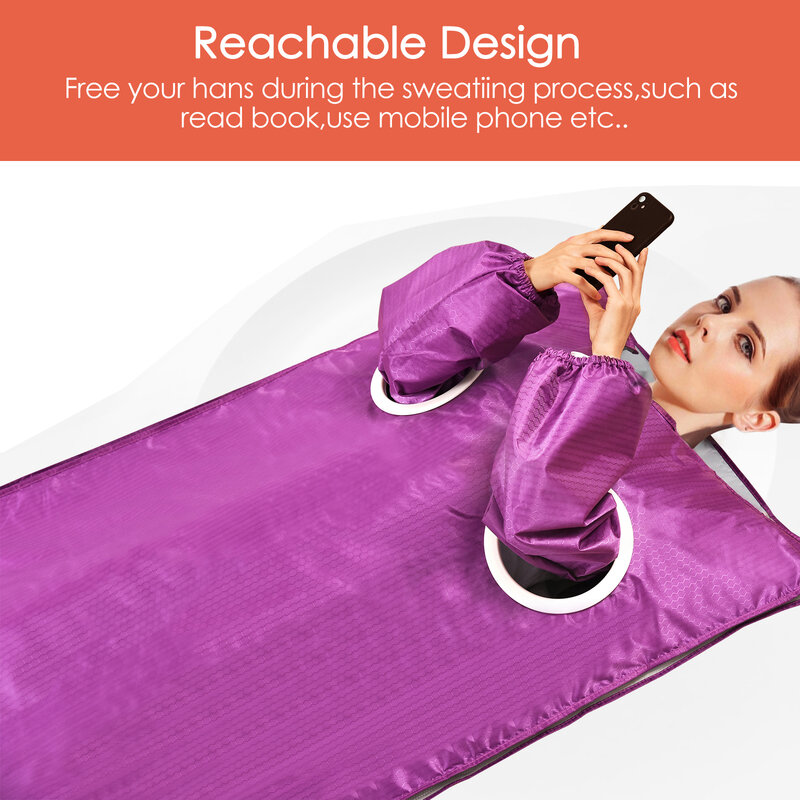 2-зонное цифровое инфракрасное одеяло для сауны Slimmimg в форме тела потеря веса детоксикация, тепловое одеяло для сауны, домашний спа-салон в