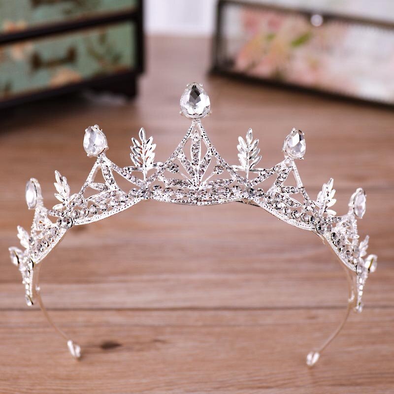 Tiaras y coronas de diamantes de imitación de lujo para mujer y niña, diademas de cristal ostentosas, accesorios para el cabello de boda, diadema de Princesa Real