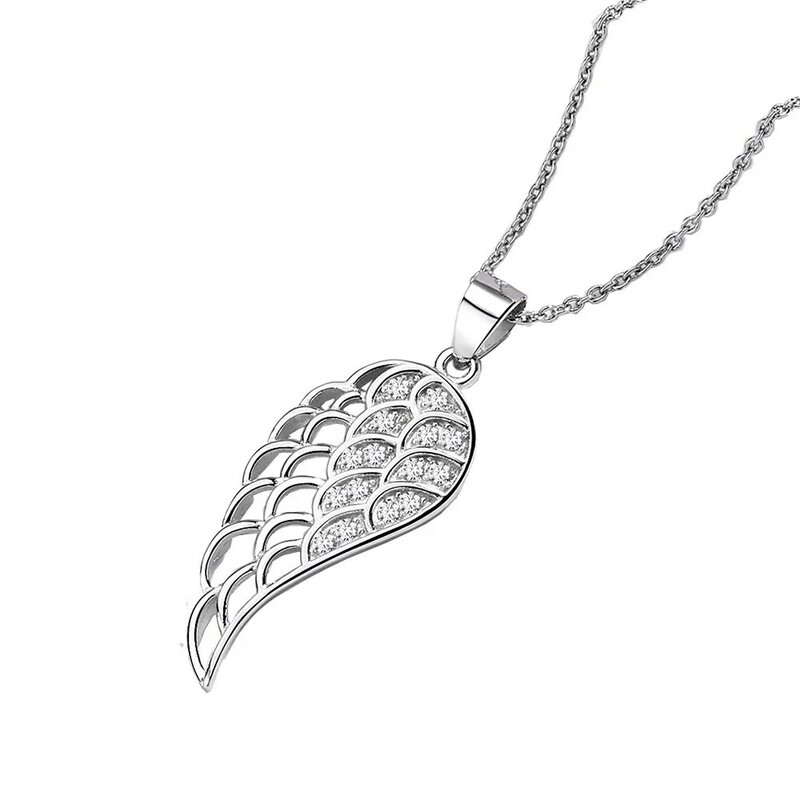 SODROV-collar con colgante de ala de Plata de Ley 925 para mujer, joyería de plata