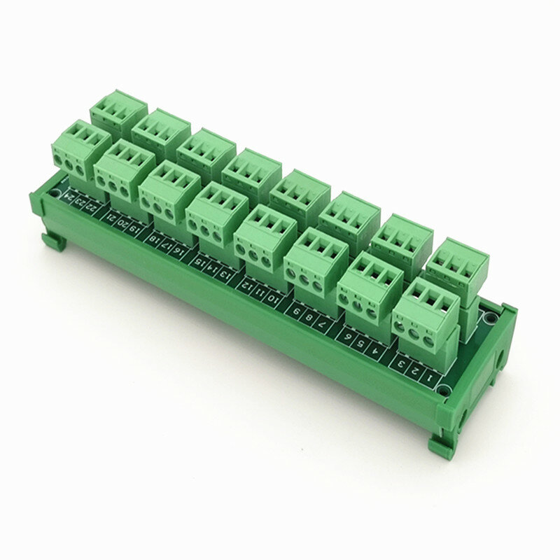 DIN Schiene Montieren 15A/300V 8x3Position Schraube Terminal Block Verteilung Modul.