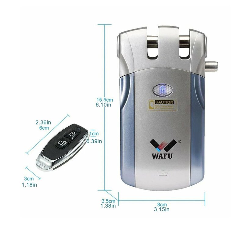 Wafu WF-019 Elektrische Smart Türschloss Wireless Mit Fernbedienung Öffnen und Schließen Home Security Tür
