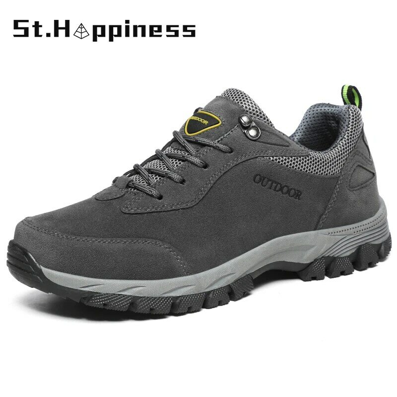 Zapatos de marca para Hombre, zapatillas ligeras e informales para caminar al aire libre, antideslizantes, para senderismo, talla grande 48, 2021