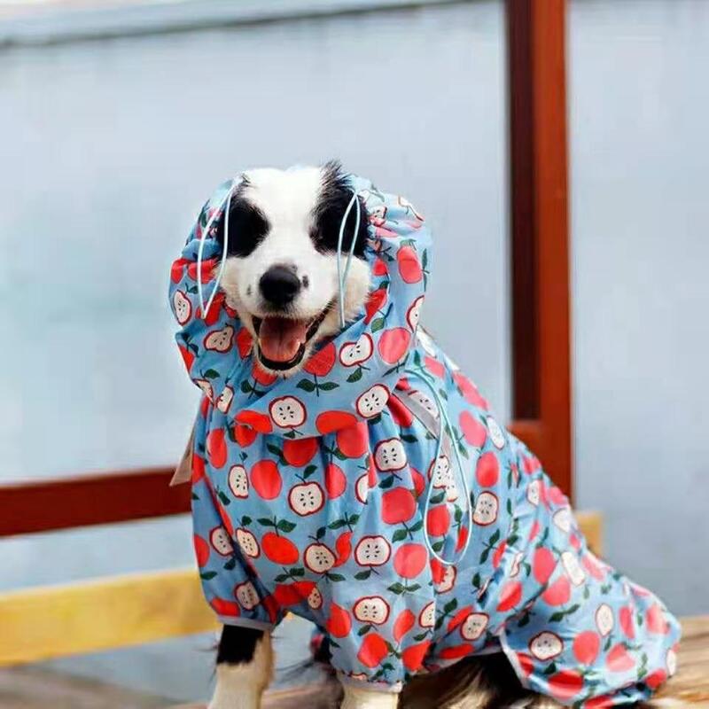 Welsh Corgi Jas Hujan Anjing Jumpsuit Pakaian Hewan Peliharaan Pakaian Anjing Tahan Air Jaket Hujan Golden Retriever Kostum Pakaian Hewan Peliharaan Pakaian Hujan