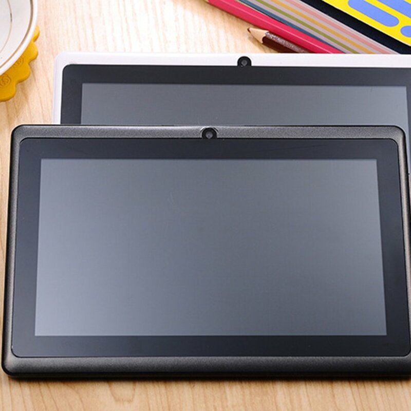 7 Inch Tablet Q88 A33 Touch Screen Kind Leren Tablet 7 Inch Allwinner A33 A23 Multifunctionele Tablet Q88