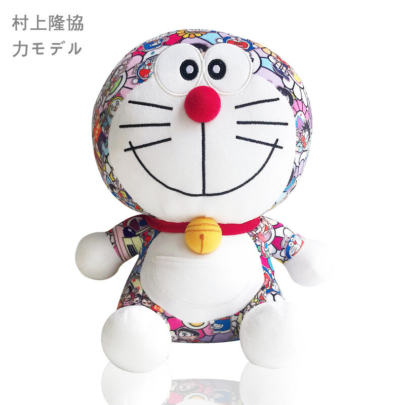 2สีสันสดใส Doraemon Jingo ของเล่นตุ๊กตาแมวสีฟ้าไขมันตุ๊กตาหมอนเด็กสำหรับของขวัญของเล่น