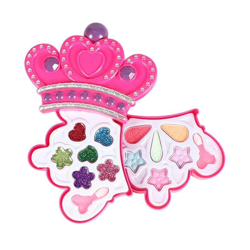 Нетоксичные коробки для макияжа принцессы, набор для девочек, ролевые игры, красочная губная помада, дом, развивающие косметические игрушки...