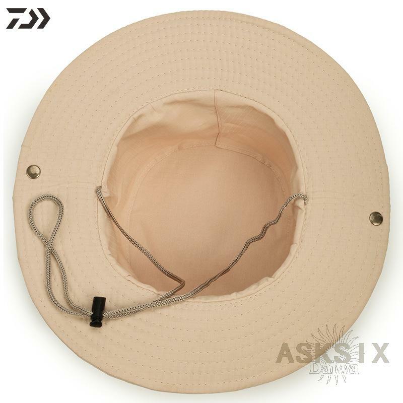 Daiwa-sombreros de pesca para hombre, sombrilla de camuflaje, transpirable, con cordón, duradera, a la moda, para escalada y ciclismo, 2021