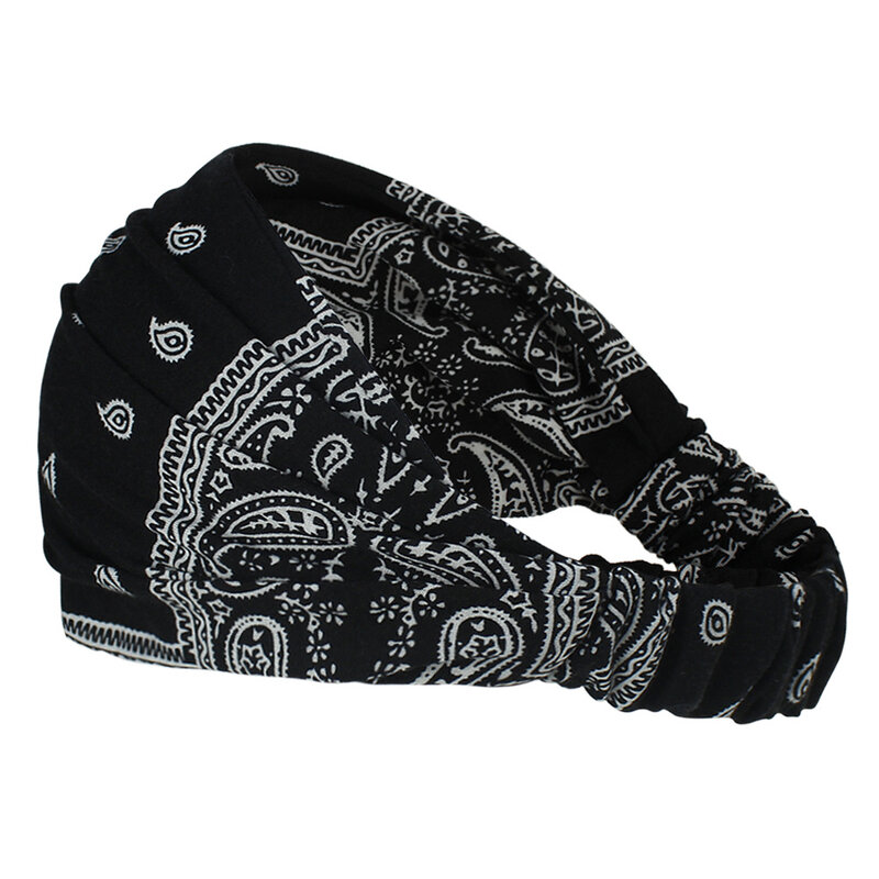 Женская богемная повязка на голову, винтажная спортивная повязка на голову, аксессуары для волос, 2021