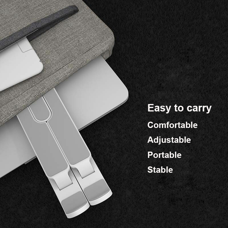YuBeter składany stojak na laptopa przenośny regulowany uchwyt na notebooka podstawa tabletu uchwyt chłodzący do MacBook Air Pro 11-15.6 cala