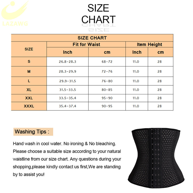 LAZAWG Mans Waist Trainer Slimming Shapewear  Body Shaper Slimming Tummy Trimmer Fitness Belly Band Modeling Belt Breathable