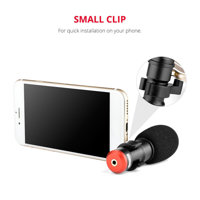 Mini Microphone professionnel vidéo Portable, prise 3.5mm, pour Studio Audio