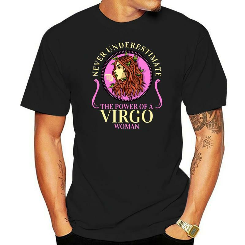 T-Shirt à manches courtes en pur coton, style Hip Hop, ne jamais sous-évaluer la puissance d'une femme vierge, T-Shirt du zodiaque, nouvelle collection 2022