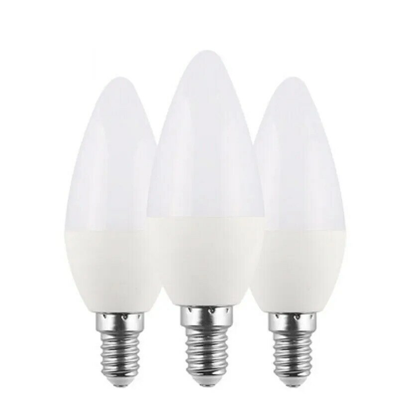 30 Buah Baru Led Bola Lampu E14 E27 LED Lampu Dalam Ruangan Hangat Dingin Putih Cahaya 7W 9W LED Lilin Bohlam Dekorasi Rumah Chandelier 220V-240V