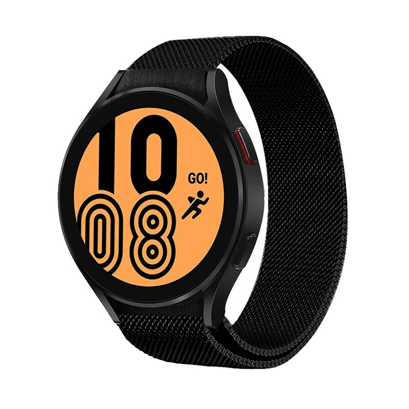 No Gaps bracelet For Samsung Galaxy Watch 4 Classic 46mm 42mm/Watch 4 44mm 40mm band Magnetic Loop Metal Strap Curved end