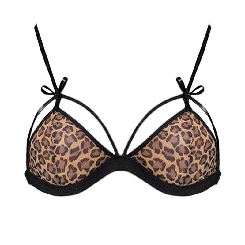 Lingerie sexy feminino leopardo impressão sem costura conjunto de roupa interior sexy bralette bra garter breve conjuntos lenceria sensual mujer erótico quente