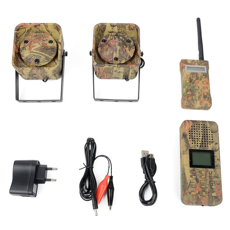 Llamador de aves reproductor MP3 dispositivo de sonido 2*50 vatios altavoces caza pájaro pato trampa pato señuelo 500 metros Control remoto para caza