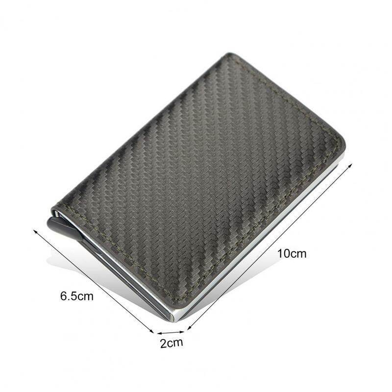 50% Dropshipping!!Card Box Small Professional RFID Bank Card Holder Case Passport Storage Bag for Men
