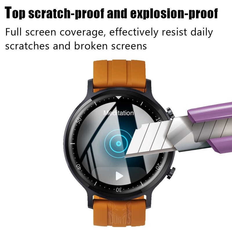 Realme Watch S 용 3D 화면 보호기 Realme 시계 액세서리 용 전체 스마트 시계 스크래치 방지 화면 소프트 필름 (유리 아님)