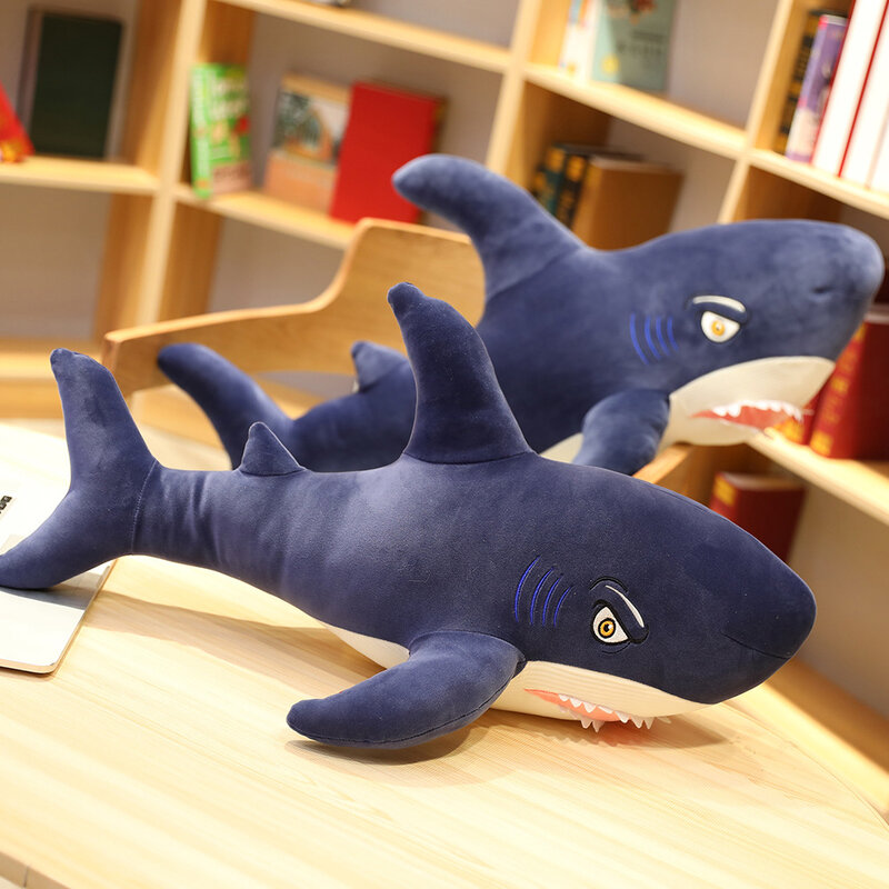 1 Pcs ใหม่แฟชั่นบุคลิกภาพ Plush Toy Filled Shark หมอน Shark นุ่มสบายตุ๊กตาตุ๊กตาตุ๊กตาตุ๊กตาของขวัญตกแต่ง