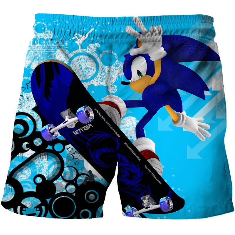 Summer Swimming Trunks For a Boy Cartoon Hedgehog Beach Shorts Kids Baby Shorts for Boys Children Swimsuit Casual Sports Shorts