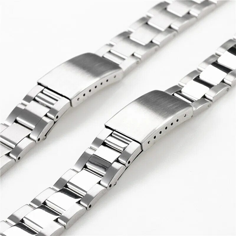 19mm 20mm Stainless Steel Oyster Band For Seiko Sxns80 Snxs79 Seiko 5 Snxs79k Snxs77k Snxs73 Casio Watch Strap Bracelet Belt