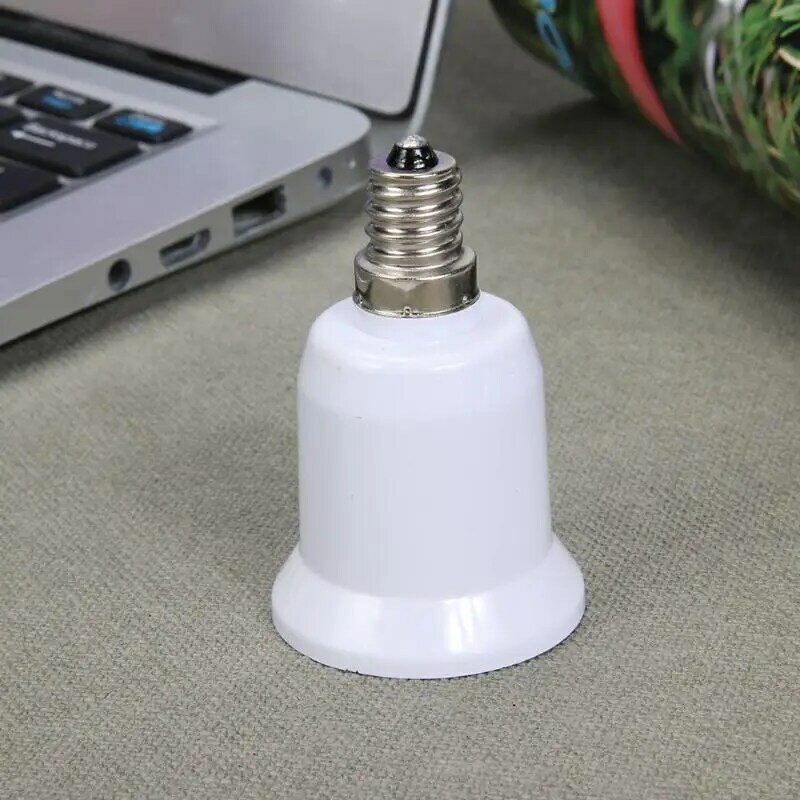 Stable Performance Converter E14 TO E27 Adapter Conversion Socket  Fireproof Socket Adapter Lamp Holder Drop Shipping