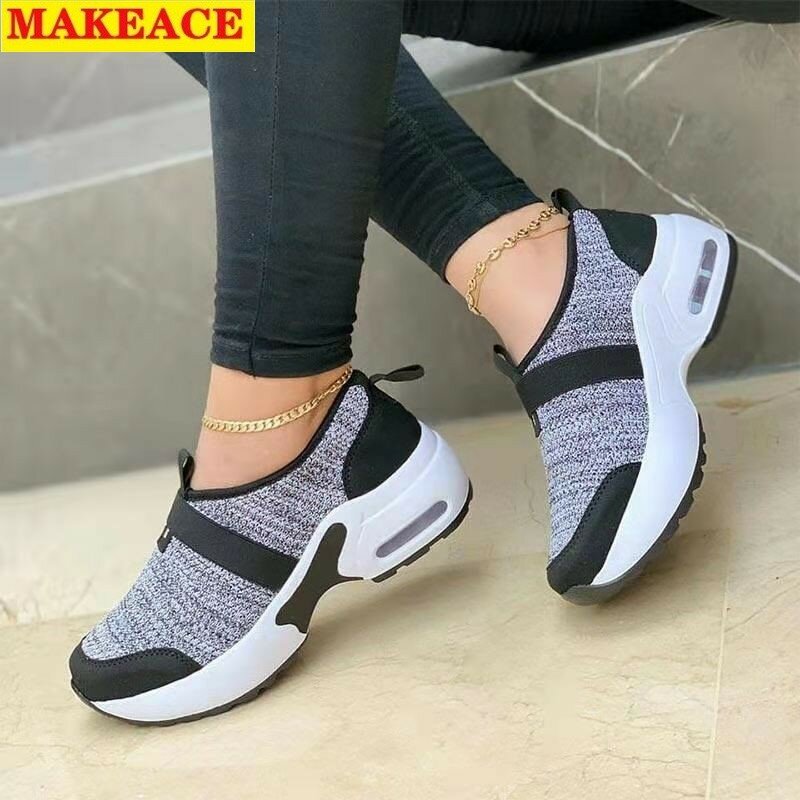 Women's Sports Shoes Fashion Spring Summer New Platform Women Shoes Leisure Low Top Outdoor Running Breathable Mesh Shoes 36-43