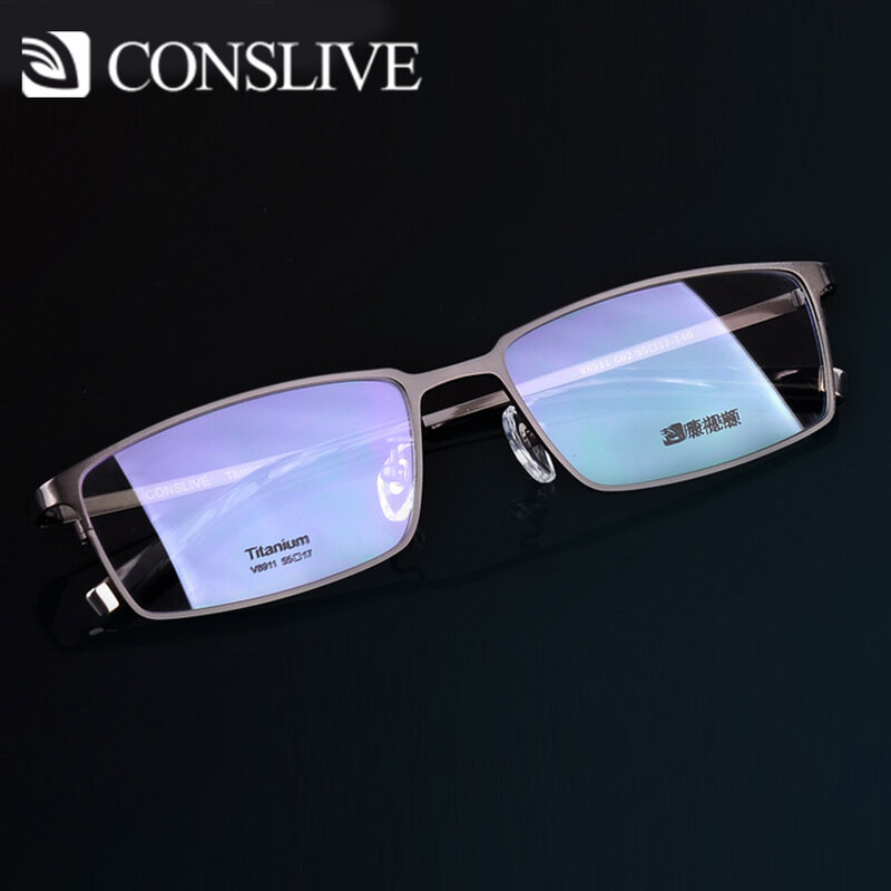 Bril Mannen Progressieve Titanium Optische Frame Lenzen Bijziend Brillen Man Multifocale Bril V8911