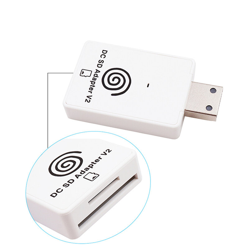 Czytnik kart SD konwerter dla Sega DC Dreamcast TF gra w karty Adapter odtwarzacza + CD z ładowarką startową DreamShell (maksymalnie 128GB)