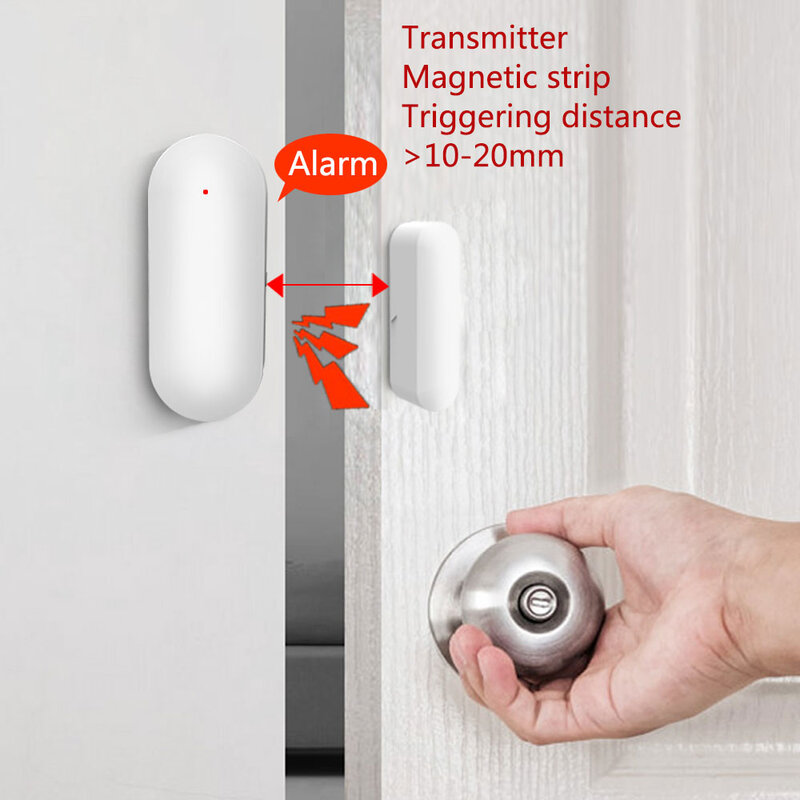 Tuya Smart WiFi Tür Sensor Smart Tür Offen/Geschlossen Detektoren Wifi Fenster Sensor Smartlife APP Arbeit Mit Google Hause alexa