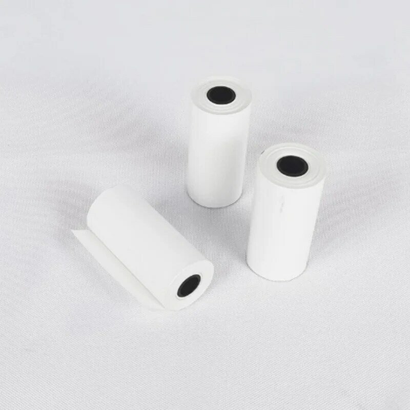 Rollo de papel adhesivo para impresora PeriPage A6, rollo de papel térmico directo, autoadhesivo, 57x30mm, P1/P2, 5 rollos