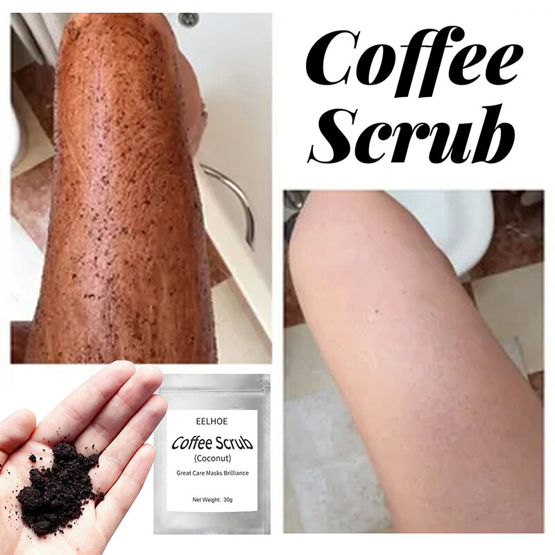 30g Coffee Scrub Coconut Scent Body Scrub Cream Moisturizing For Exfoliating Salt Cellulite Dead Whitening Anti Sea