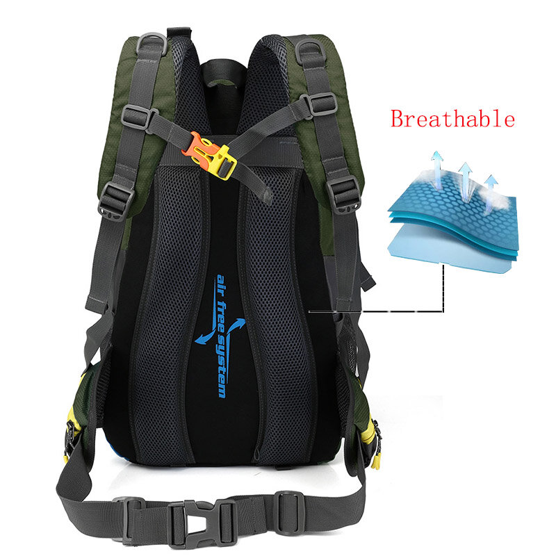 40L zaino da viaggio impermeabile Unisex zaino da viaggio per uomo escursionismo all'aperto borse sportive maschili zaini da campeggio alpinismo uomo