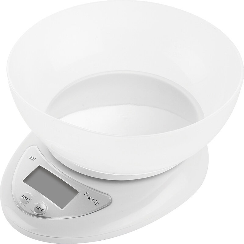 5kg/1g 휴대용 디지털 식품 저울 LED 전자 저울 우편물 식품 저울 측정 무게 주방 LED 전자 식품 저울