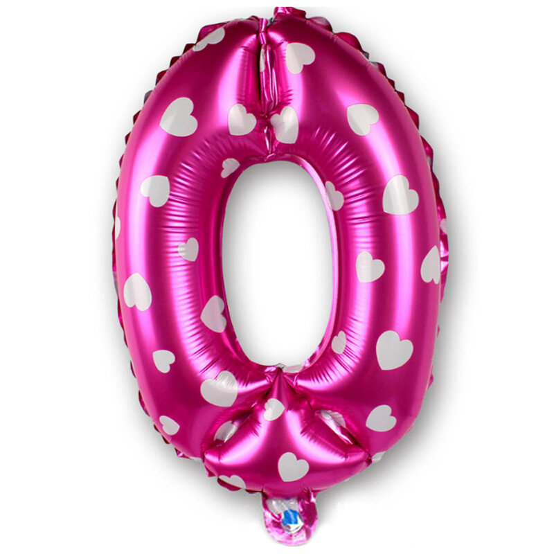 16 Cal balon w kształcie cyfry akcesoria ślubne dekoracja dekoracja na przyjęcie z okazji urodzin różowe serce balon aluminiowy hurtowo