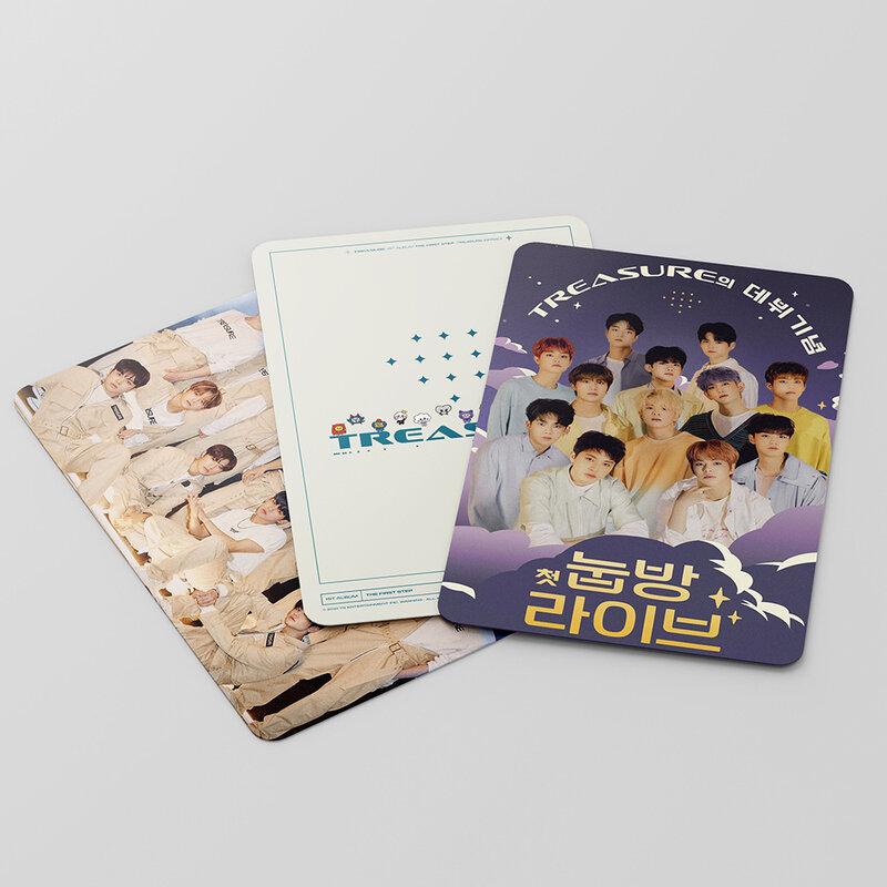 Kpop Treasure Lomo Card 고품질 Ins 팬 컬렉션을위한 절묘한 사진 카드 54 Units / Set