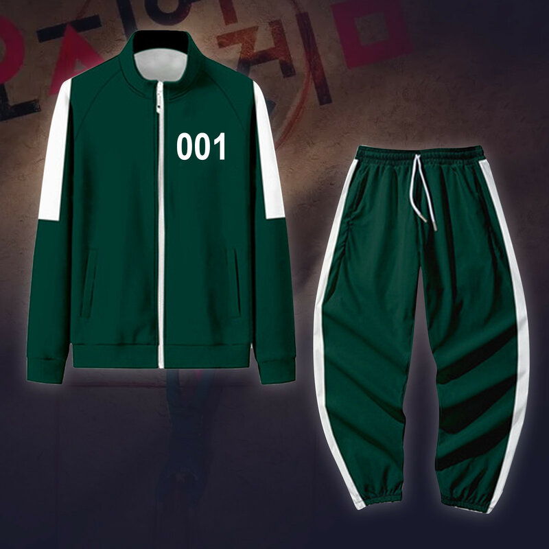 Jogo de lula redonda seis camisolas conjunto 456 bolso calças jaqueta impressão digital trajes das mulheres dos homens cosplay esportes suite zíper