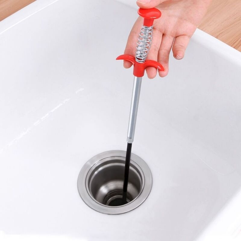 200cm Sewer Pipe Dredging Artifact Four-claw Extractor Cleaning Floor Drain Hair Grab Hook Kitchen Foreign Object Gripper E11061