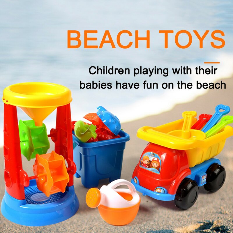 ألعاب للشاطئ للأطفال 5-20 قطعة لعبة الشاطئ مجموعة الرمال اللعب رمل لعبة الصيف لعبة للهواء الطلق شاطئ اللعب الرمال ألعاب بالماء عربة اللعب