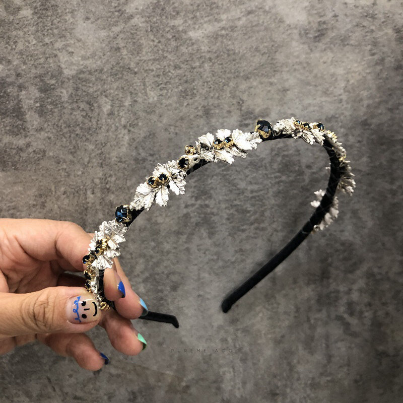Женский обруч для волос с блестящими кристаллами, элегантный обруч для волос в Корейском стиле, аксессуары для волос, 2019