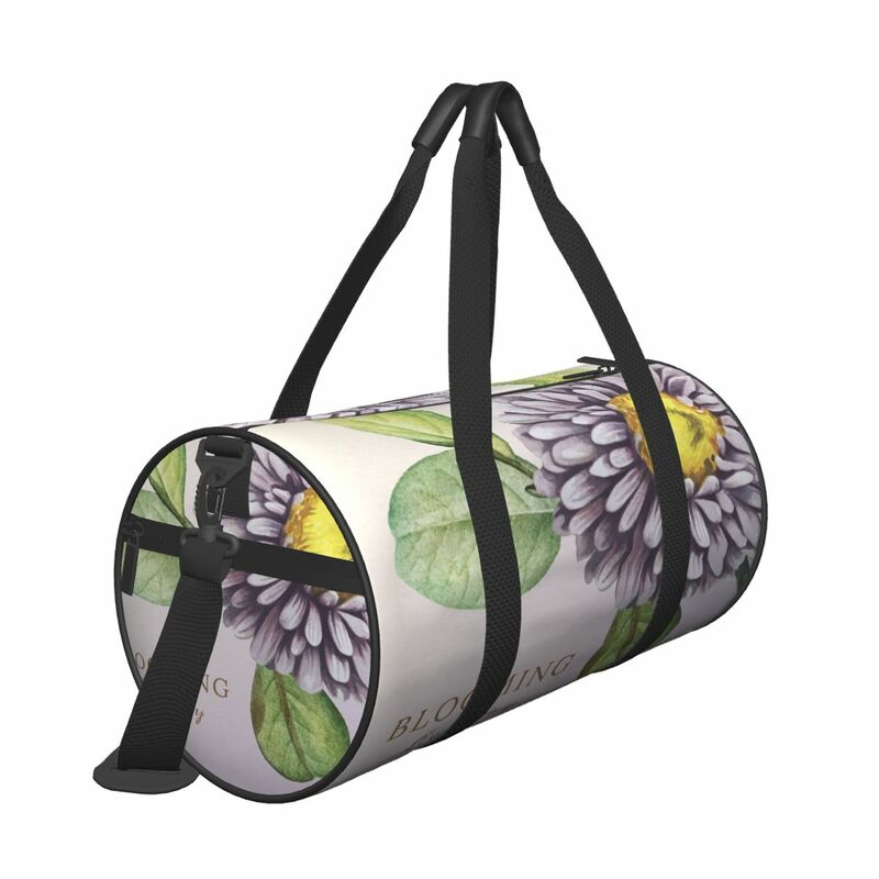 Torba podróżna torebka kwiaty liście z kwitnącym codziennym wielofunkcyjna torba weekendowa torba podróżna na co dzień Duffel torba podróżna
