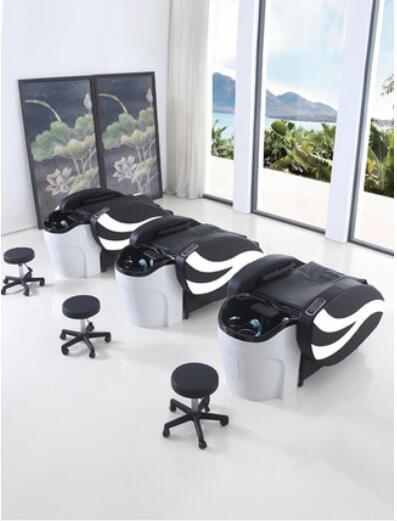 Elektryczny fotel masujący z umywalką do mycia głowy salon fryzjerski urządzenie do płukania salon zlew krzesło fryzjerskie